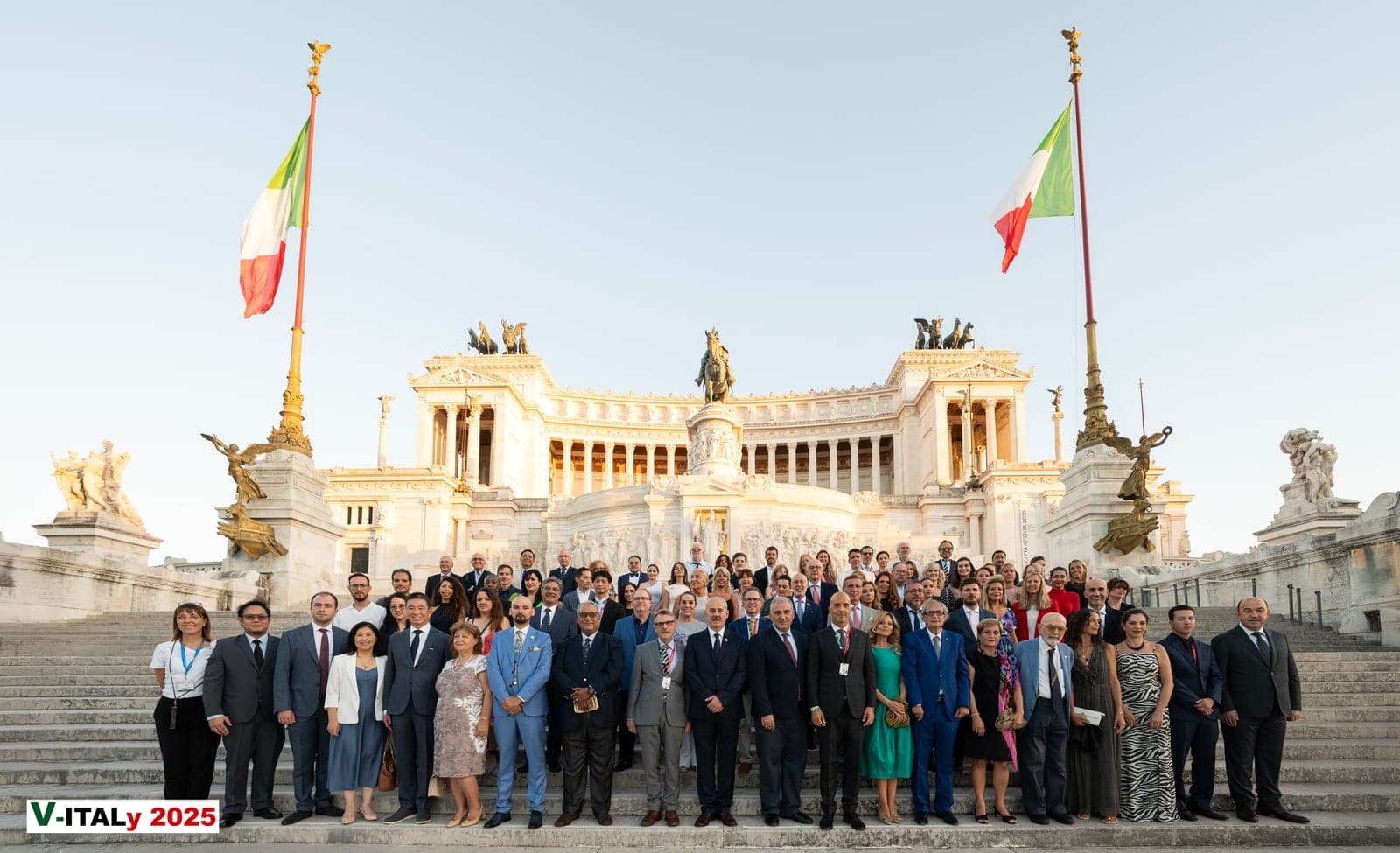 v-WIN faculty group photo, V-ITALy Global Summit 2025, Rome